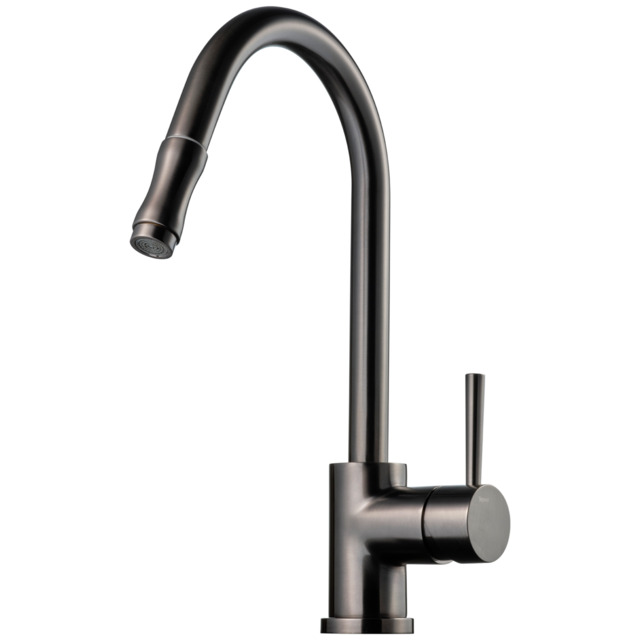 KÖKSBLANDARE VRIDBAR UTDRAGBAR EVO185 BRUSHED BLACK CHROME | Beijerbygg Byggmaterial
